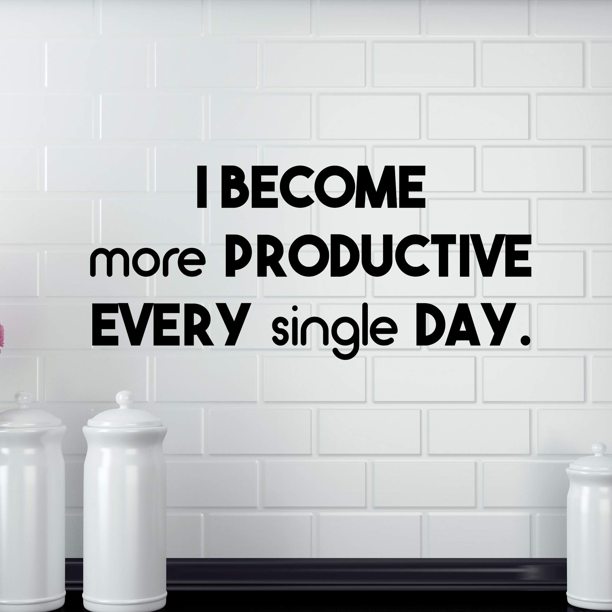 Inspirational Wall Vinyl Decals Quotes - Motivational Productivity Affirmations - Positive Words Sayings Art Decor - Encouragement Creativity Success Phrases AF062