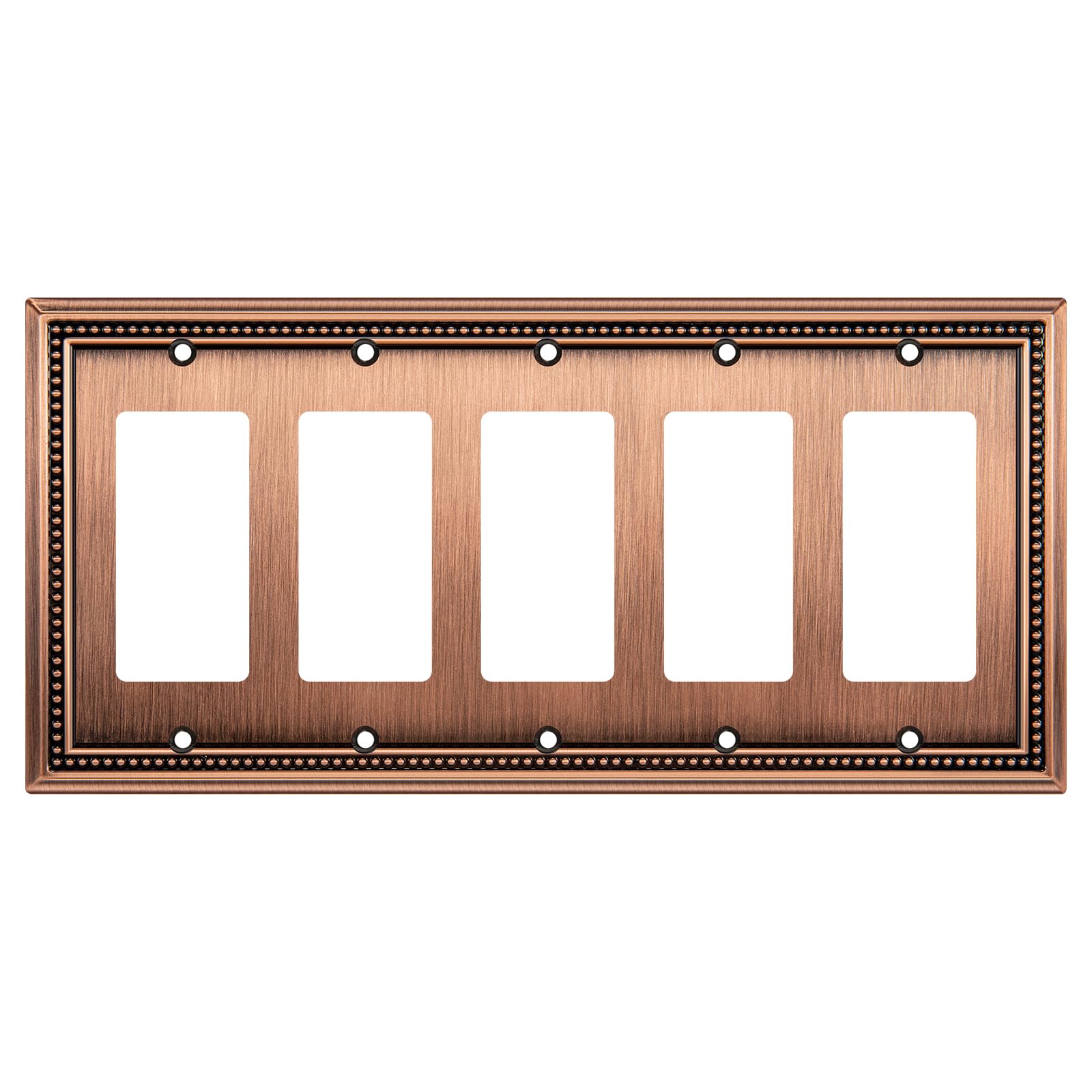 Henne Bery Sunken Pearls Wall Plate Switch Plate, Antique Copper