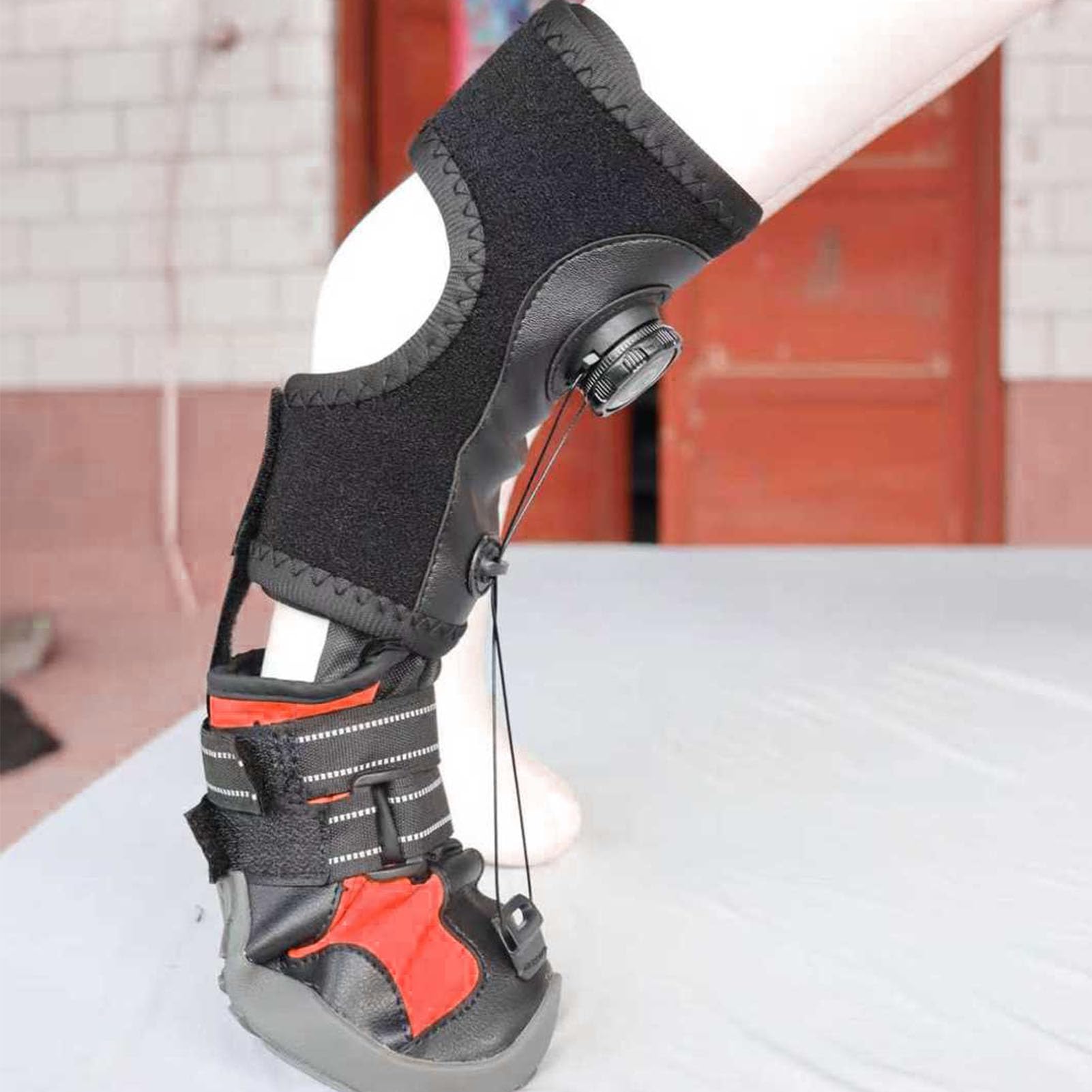 SENECESLI Attelle de Pied Tombante avec Bobine pour Chien, Attelle de Pied de Chien Respirante avec Semelle Antidérapante pour Problèmes de, Arthrite, Chaussette Hautement élastique (M)