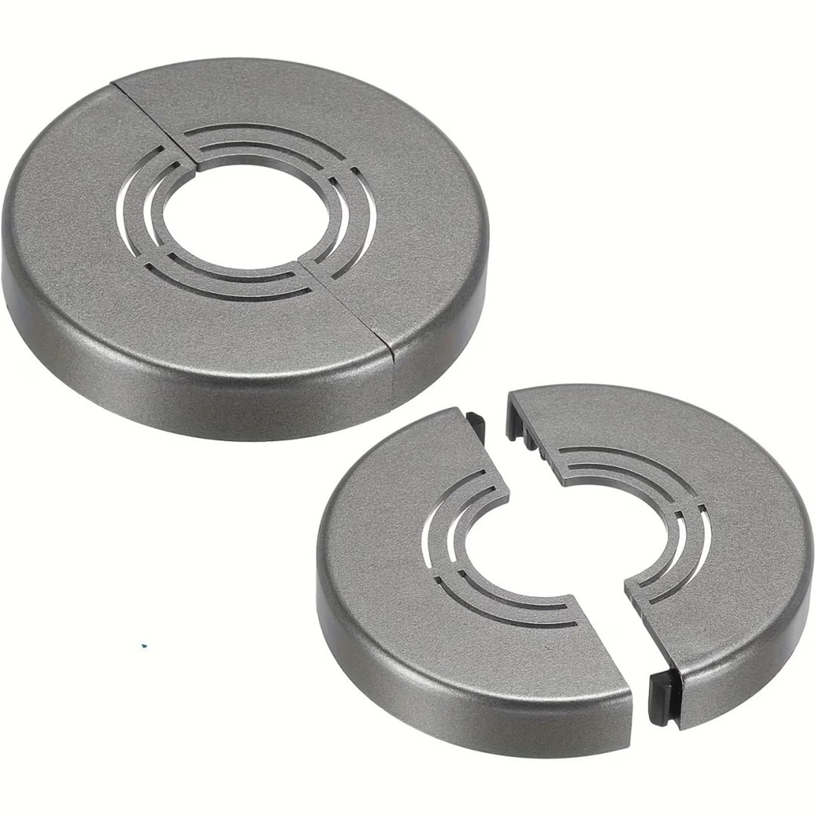 Dasjkdi Light Grey 8Pcs Wall Separation Pipe Flange Trimmable Thick Plastic Cutting Plate Cover For Wall Holes(Light Grey)