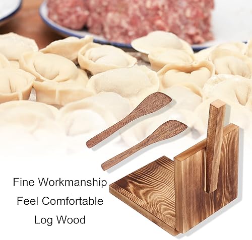 Miniatura 2 de Prensa de tortilla, prensa de tortilla de madera, prensa mexicana de tortilla, hecha de madera natural de grado alimenticio, papel pergamino grande