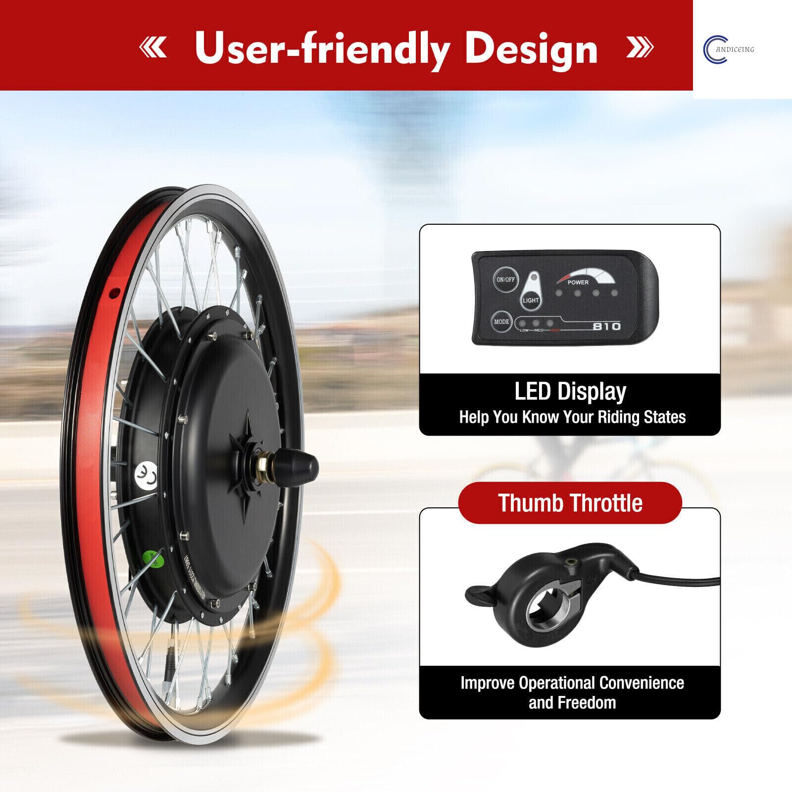 Kit Rueda Electrica Bicicleta Kit De Conversiu00f3n De Rueda