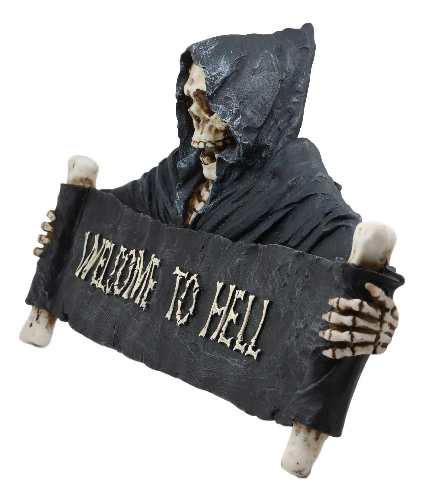 Ebros Gift 6 Inch Tall Death On Shelf Gothic Grim Reaper With Scythe - View #2