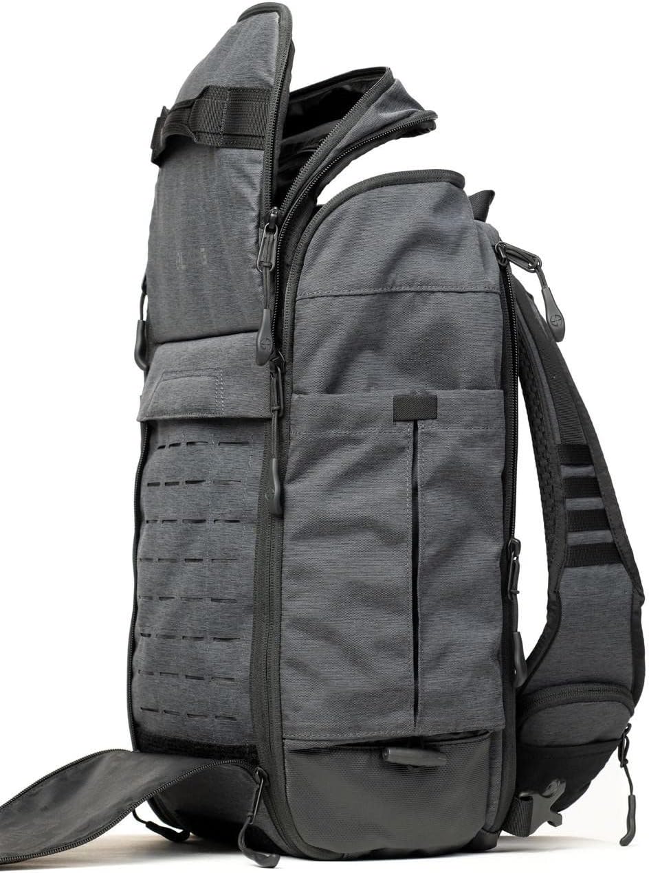 LAPG Terrain Stealth Sling Bag, Covert EDC Sling Pack, Tactical Crossbody Sling Pack - Heather Olive