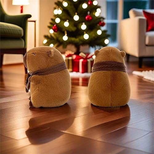 Miniatura 5 de Bonita almohada de peluche de Capybara, adorable animal de peluche Capybara para niños y adultos, 9.8 pulgadas, suave y esponjoso, almohada de
