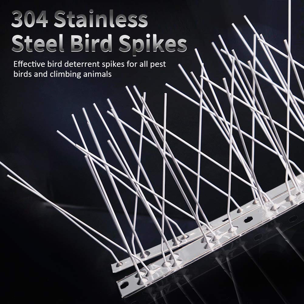 Buy REMIAWY Bird Spikes for Pigeons Small Birds Cat, 5 Feet Anti Bird