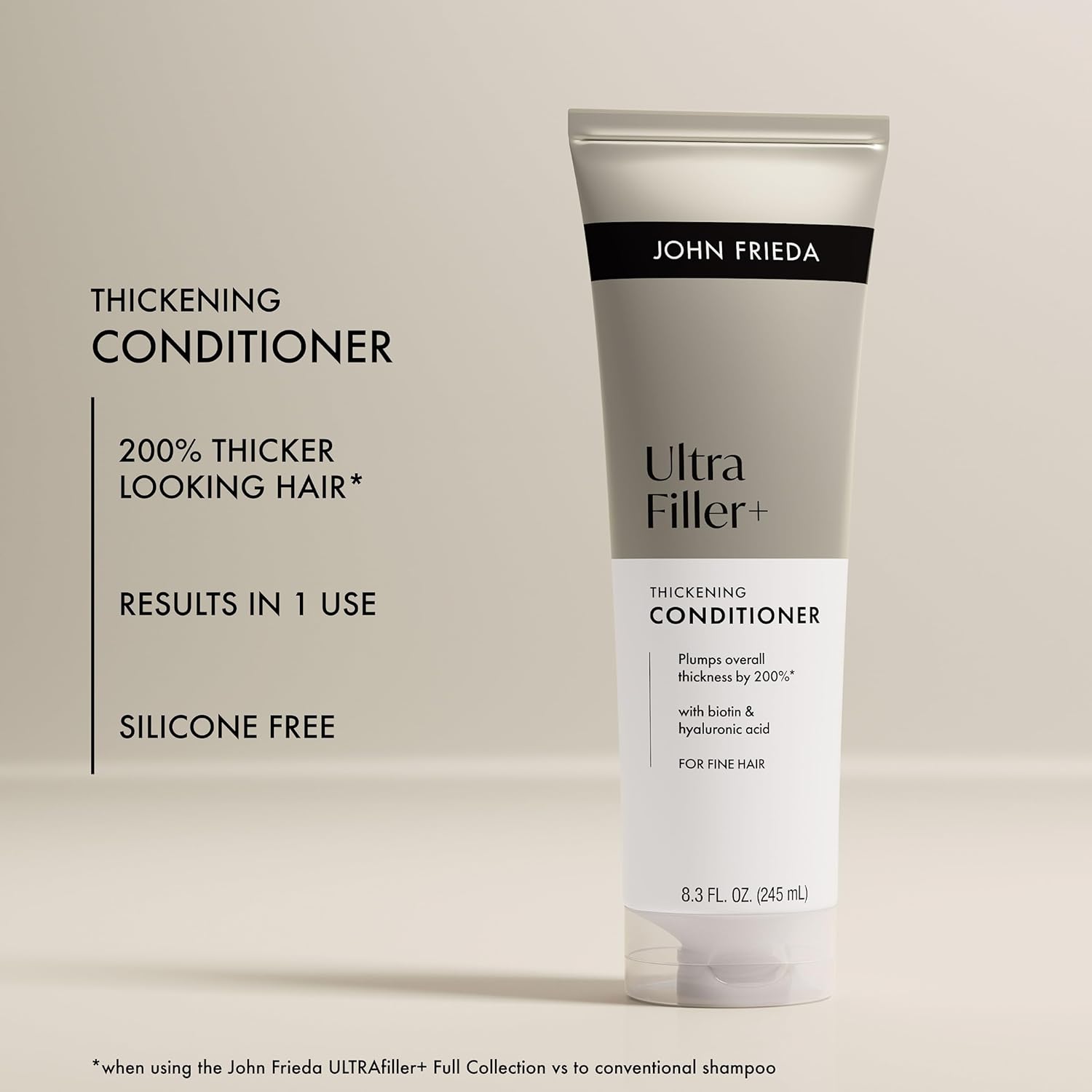 John Frieda ULTRAfiller+ Thickening Conditioner, Conditioner for Fine Hair, 8.3 Fl Oz - Image 4