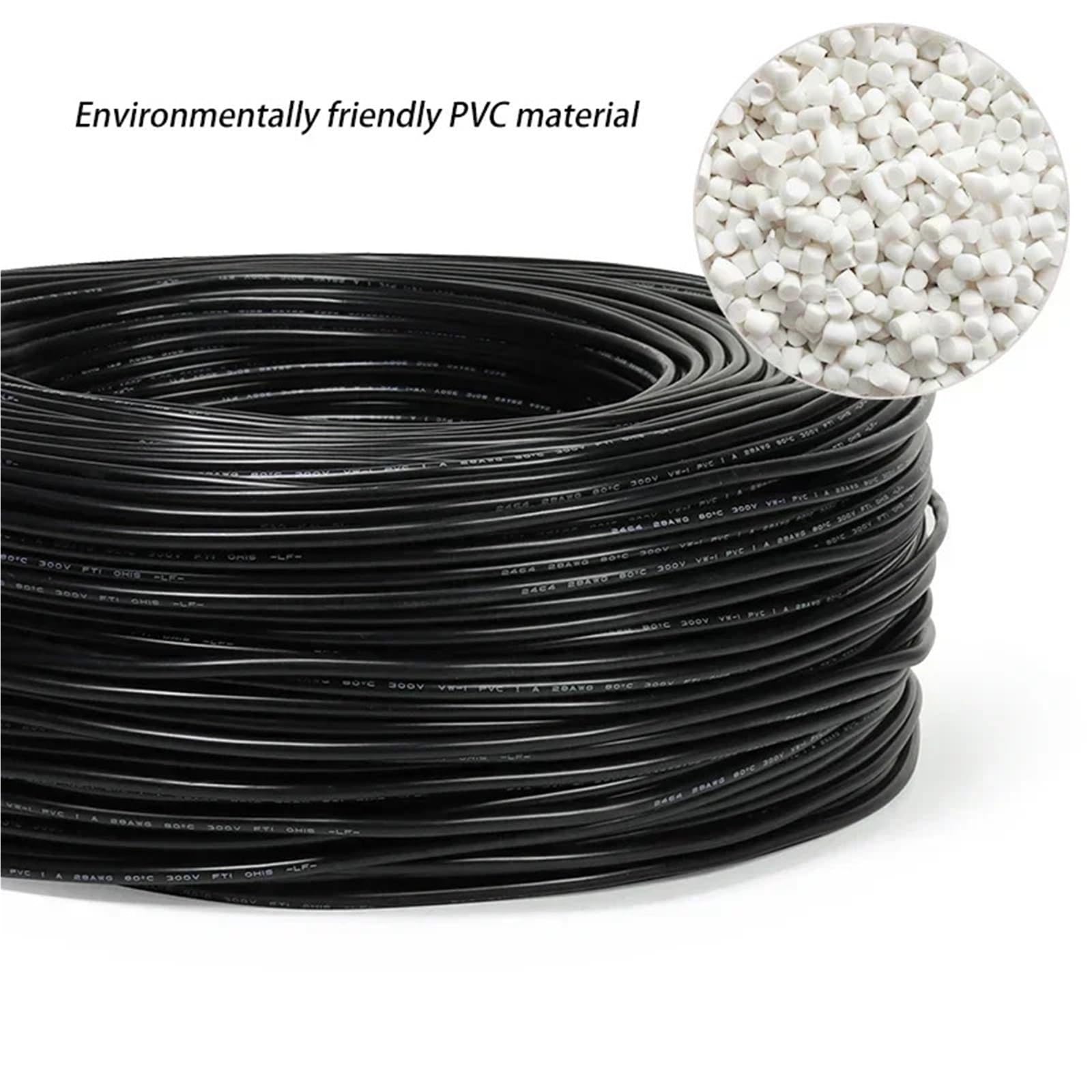10M UL2464 Drut miedziany 30 28 26 24 22 20 18 16 14AWG Osłona kanału PCV 2 3 4 5 6 7 8 9 10 rdzeni Izolacja Kabel sterujący sygnałem(Black,18AWG 10METERS_8 CORES)