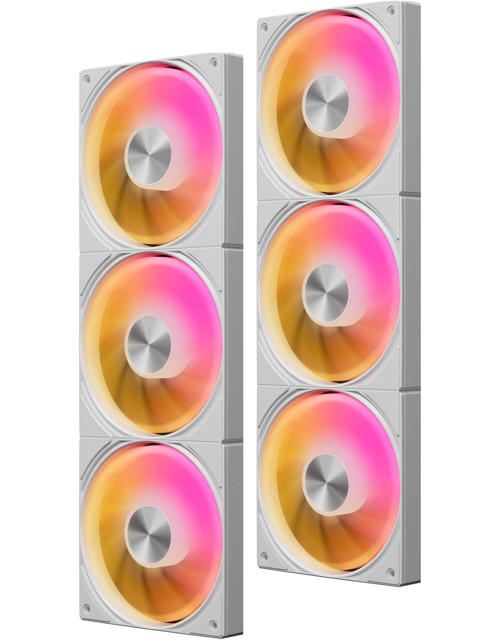 upHere Ventilador todo en uno de 360 mm para carcasa de computadora ARGB de 5 V con interfaz PWM de 4 pines, refrigeración de alto rendimiento, bajo ruido para una mejor refrigeración de PC, color