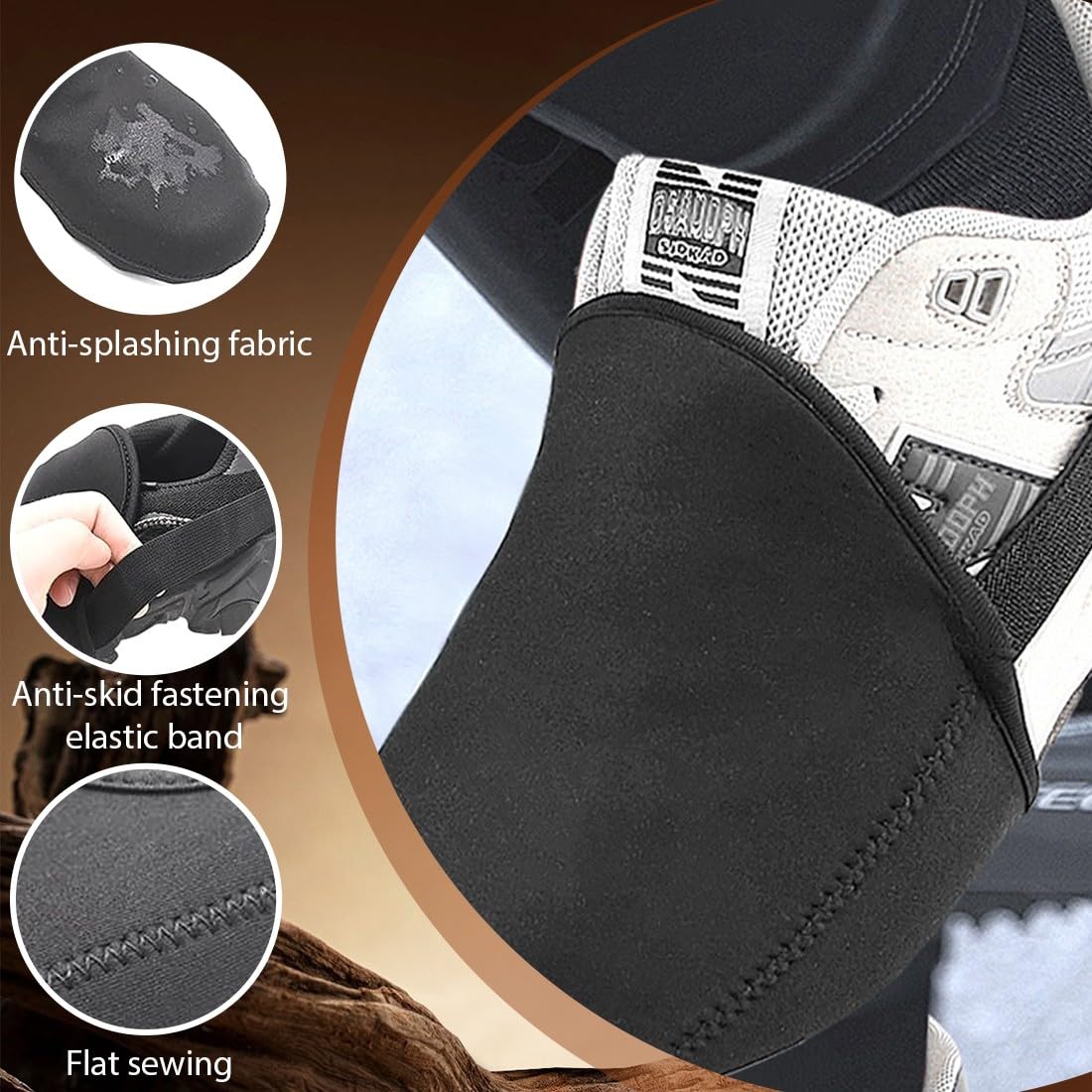 Protezione per Scarpe Moto,Protezione Cambio Moto,Copriscarpe Moto,Protezione Scarpe Moto,Protezione Anti-Macchia Scarpe,Accessori Moto, Resistente all'usura,Scarpe Sportive, Scarpe da Trekking