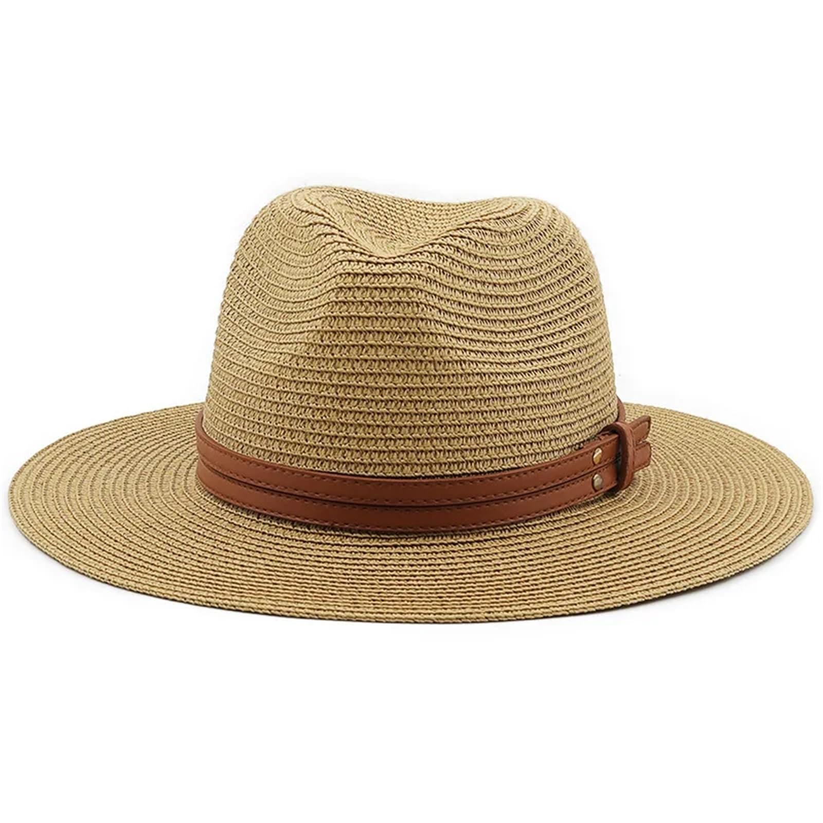 Sombrero Cinturón Decoración De Paja Playa Sombrilla Transpirable Ocio Jazz for El Sol para Cabeza
