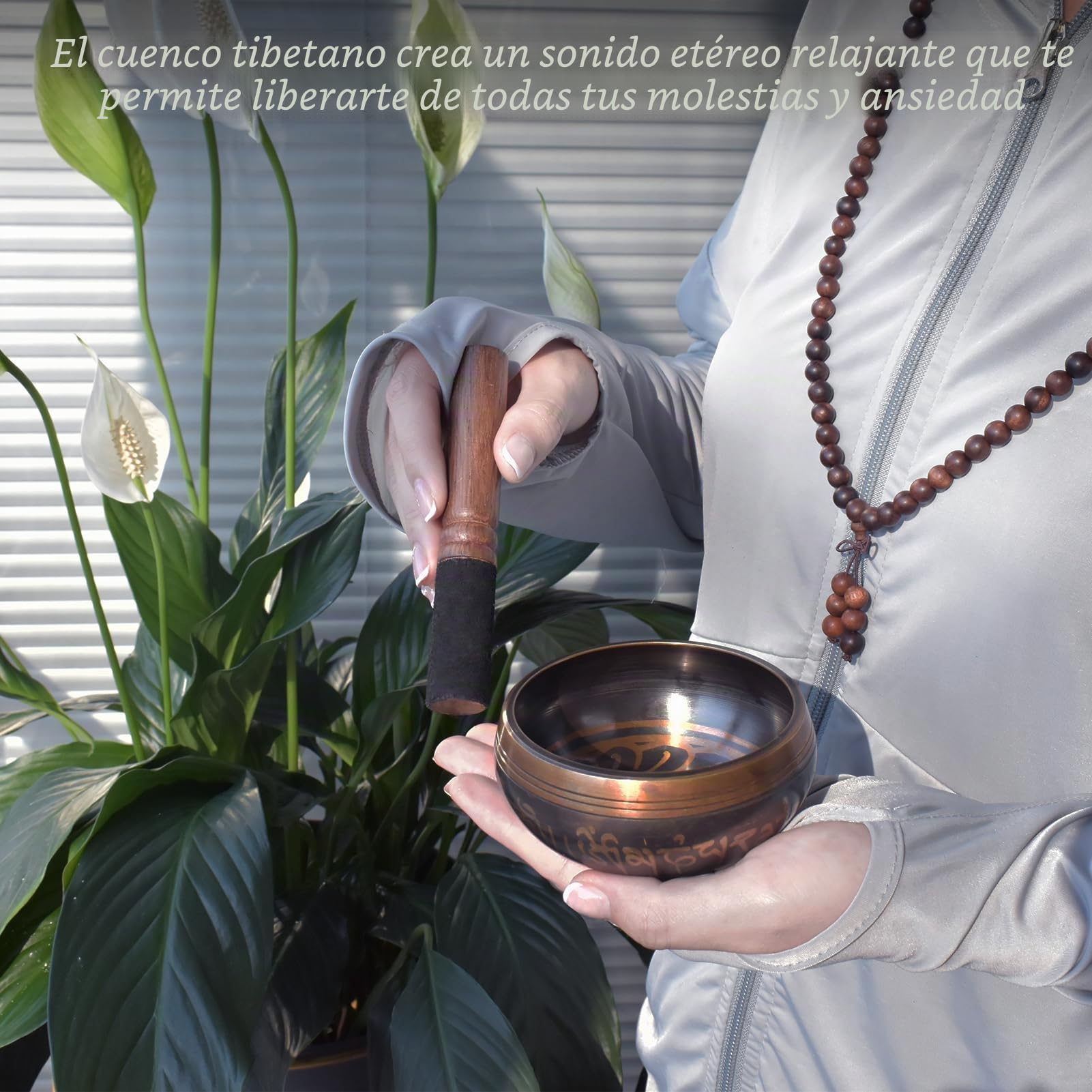 Artcome Juego de 7 piezas de meditación: cuenco tibetano y platillos Tingsha hechos a mano en Nepal para yoga, curación de chakras, alivio del estrés y atención plena
