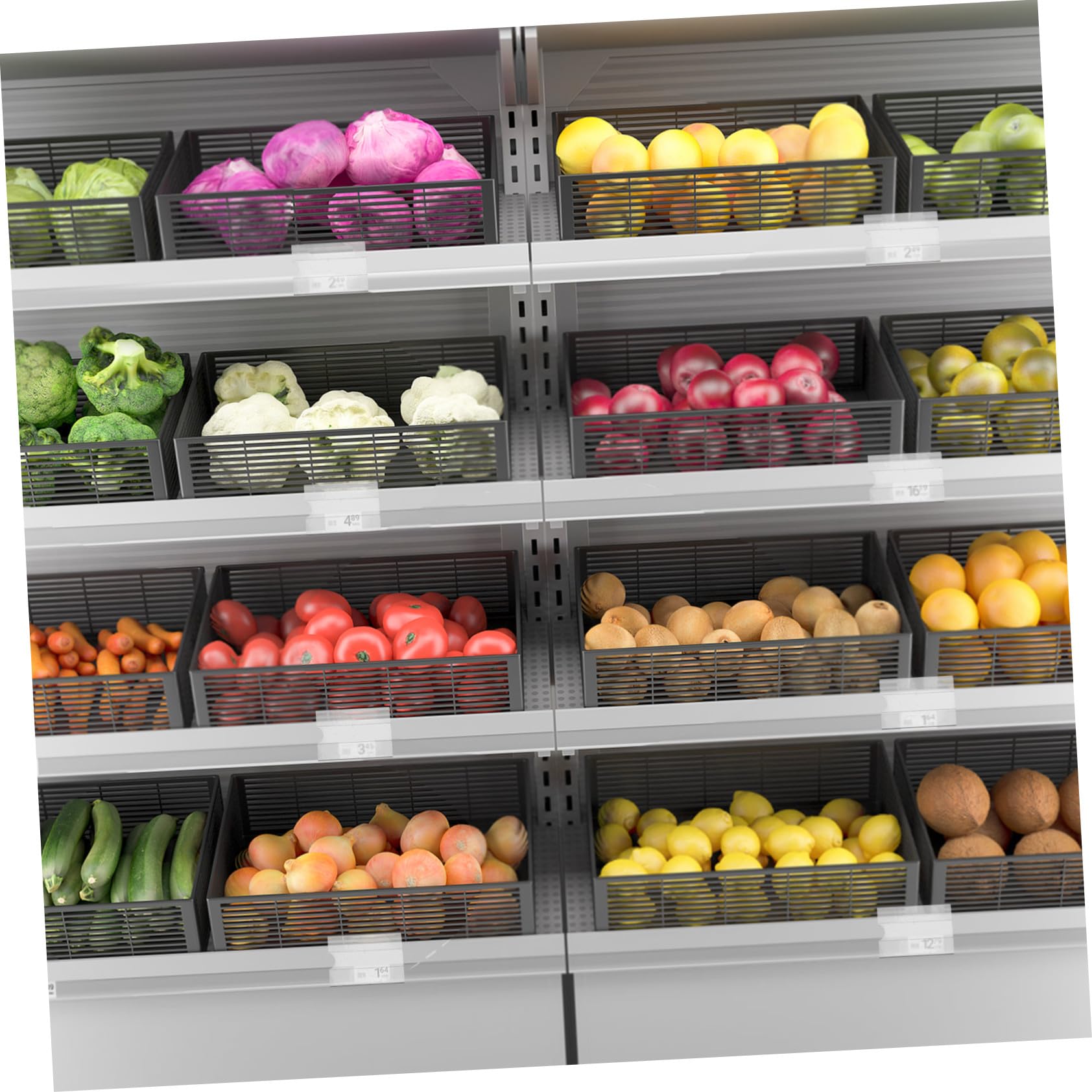 10 Sets Etikettenhalter Für Den Einzelhandel Installieren Aus Acrylmaterial Supermarkt-display Index-etiketten-clip Für Den Marktgebrauch 30 Stück * 10