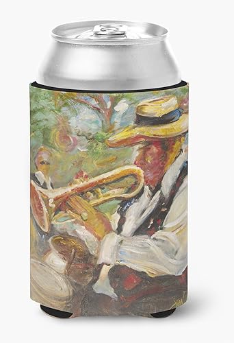 Caroline's Treasures JMK1276CC Jazz Trompeta para trompeta o botella, funda enfriadora de latas, lavable a máquina, funda aislante plegable para Caroline's Treasures JMK1276CC Jazz Trompeta para trompeta o botella, funda enfriadora de latas, lavable a máquina, funda aislante plegable para