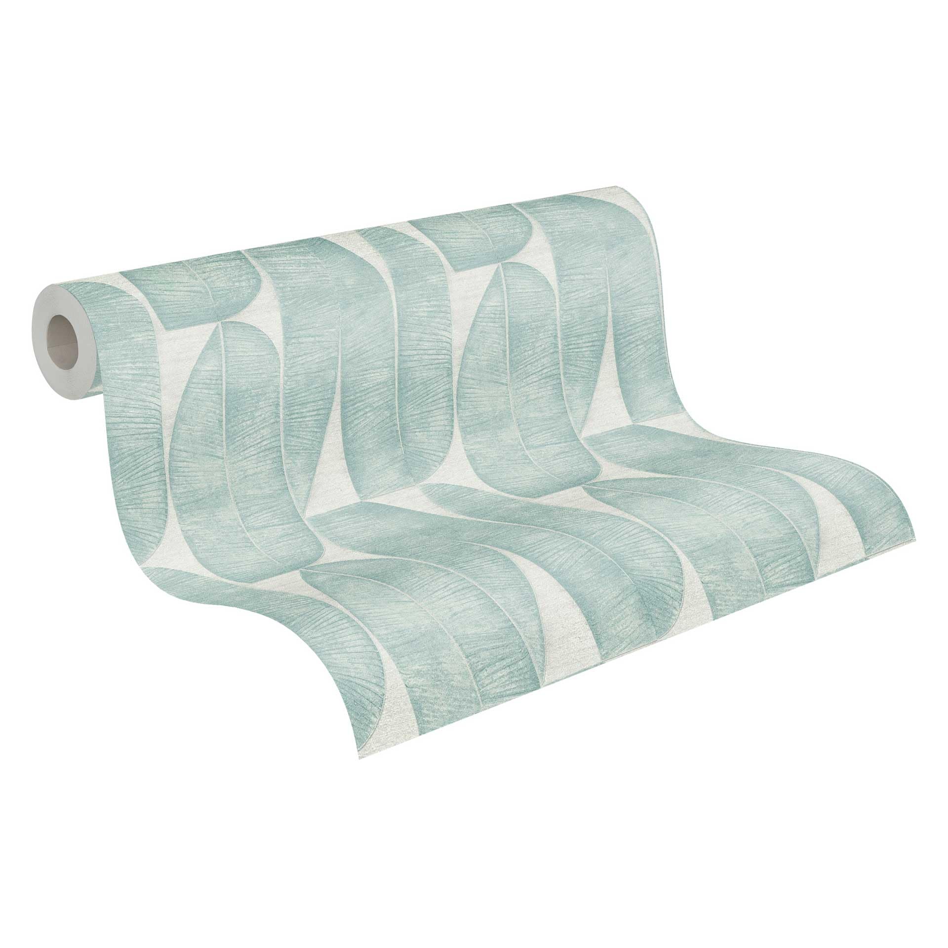 Papier peint floral gris Livingwalls 396585 mat | Décoration murale feuilles 10m
