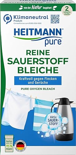 HEITMANN pure Blanqueador de oxígeno puro 350g (12.35 oz) - Fabricado en Alemania