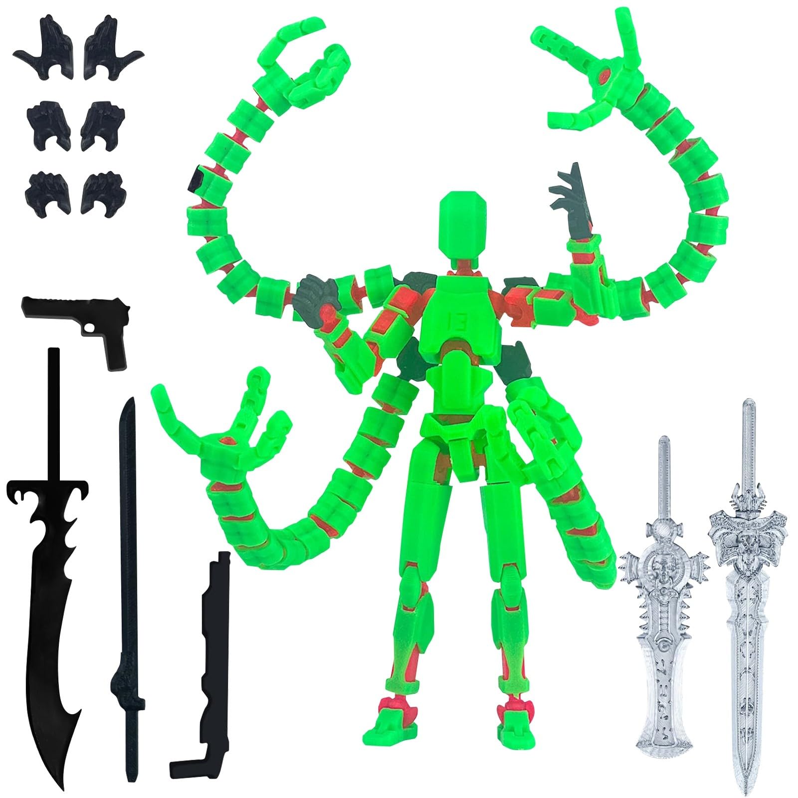 Amazon.com: T13 Robot Humanoid Action Figure, Cool 3D Printed