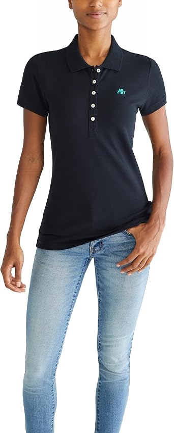 Aeropostale Womens Aero Solid A87 Polo