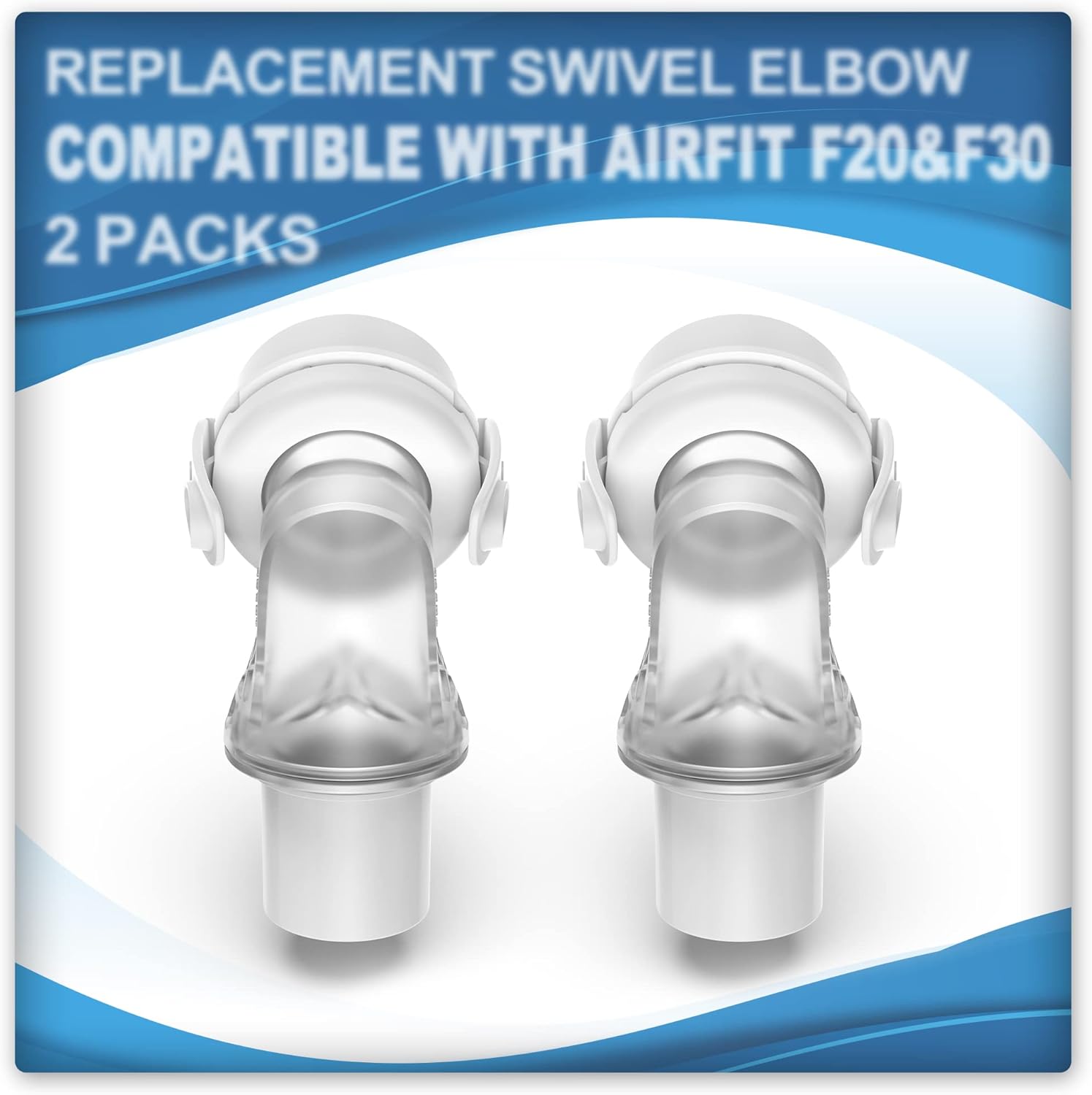 2 Packs Replacement Swivel Elbow Connector Compatible with