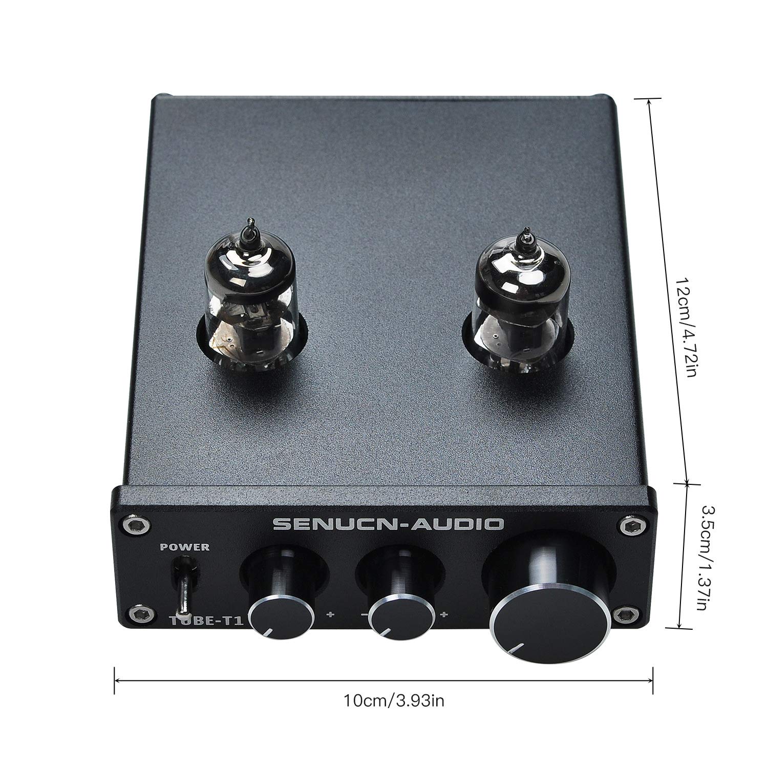Buy SENUCNAUDIO TubeT1 Preamplifier, 6J1 Vacuum Tube Amplifier Buffer Mini HiFi Stereo Preamp