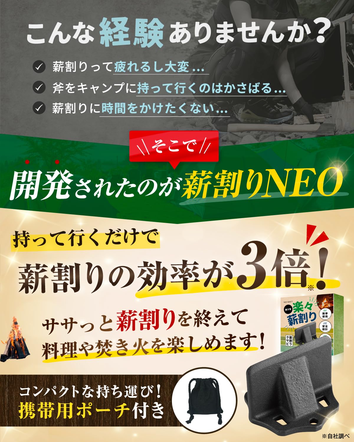 Amazon | 【キャンプインストラクター監修】 薪割り 薪割り