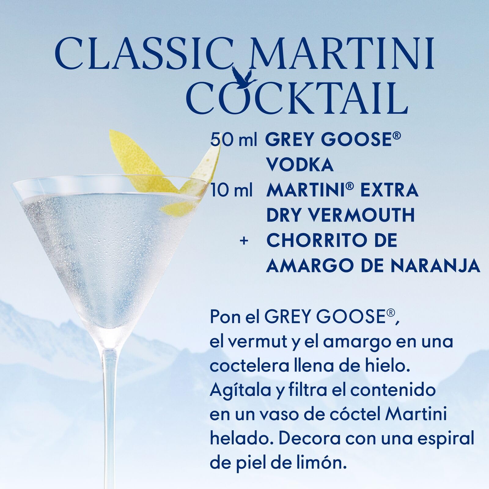 GREY GOOSE Vodka Prémium Francés 40% vol. 70 cl 700 ml