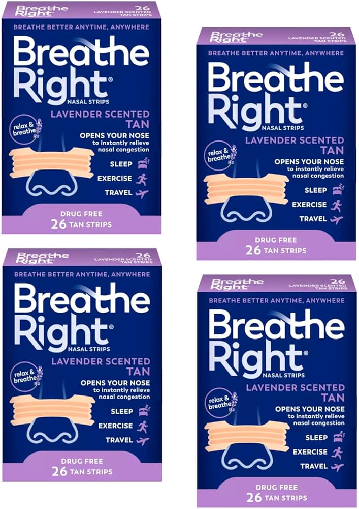 Amazon.com: Breathe Right Nasal Strips, Lavender Scent 26 Count (4