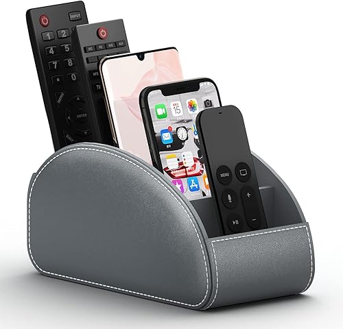 Thipoten Soporte para control remoto, organizador de piel sintética para mandos a distancia, anteojos de lectura, suministros de oficina, ahorro de disponible en Yaxa Colombia