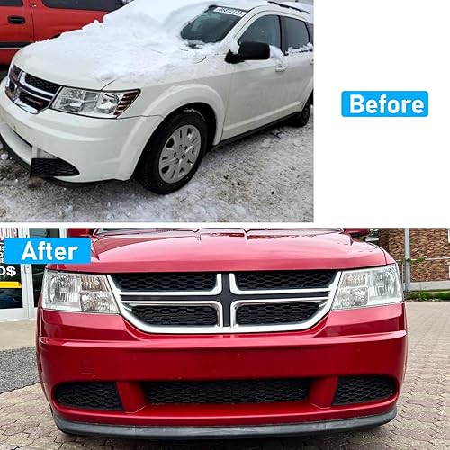 Miniatura 5 de Moonlinks Compatible con cubierta antiniebla Dodge Journey 2011-2020, bisel de la lámpara antiniebla del lado del conductor y del pasajero para