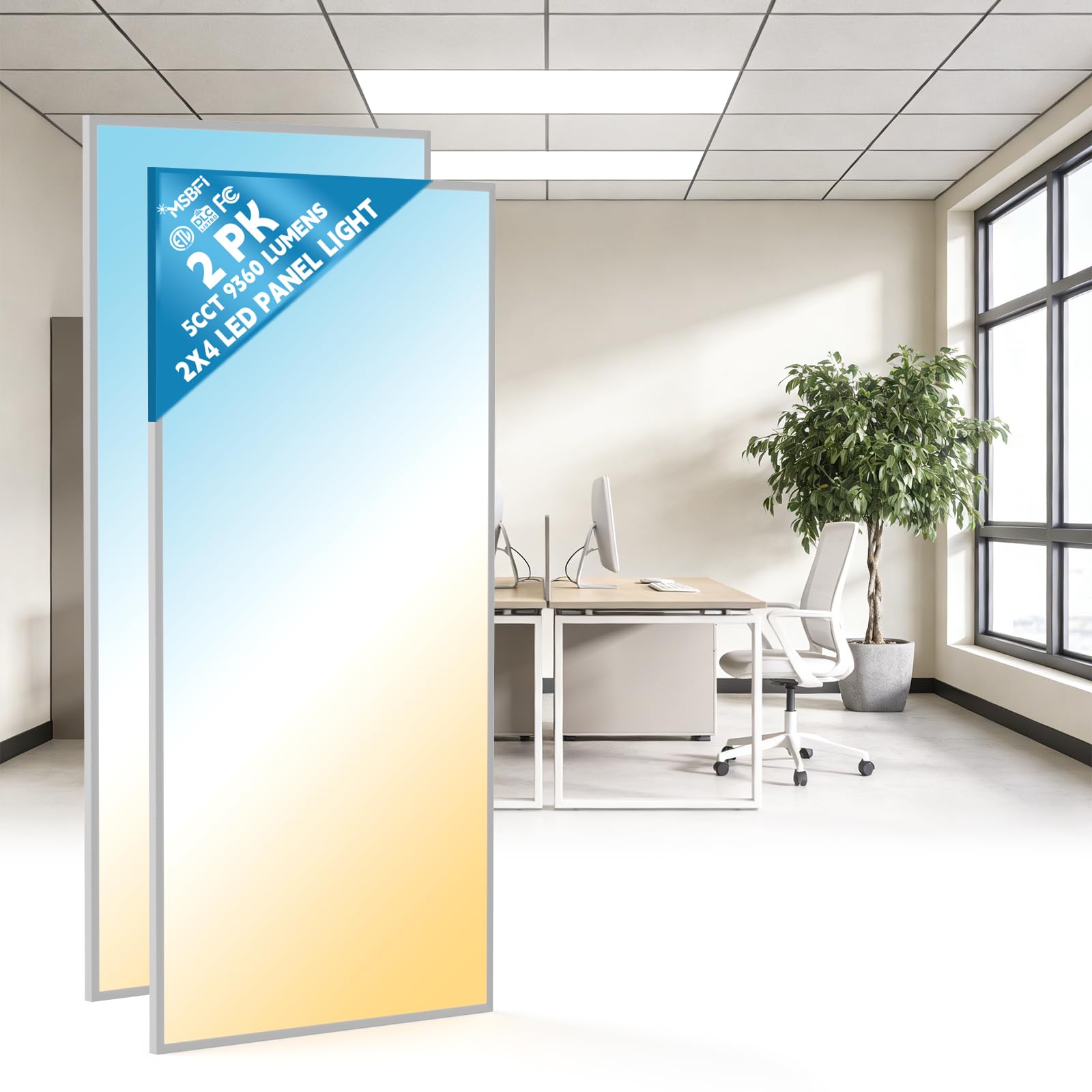 Msbfi 2x4 LED Flat Panel Light