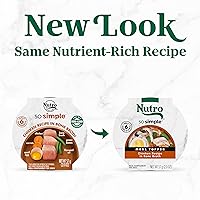 Vista 3 de Nutro So Simple Complemento de comida húmeda para perros, receta de pollo en caldo de huesos, bandejas de 2 onzas (10 unidades, paquete de 1)