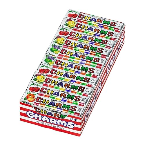 Charms Squares, Assorted Fruit Flavors, 20 Count (Pack of 1)