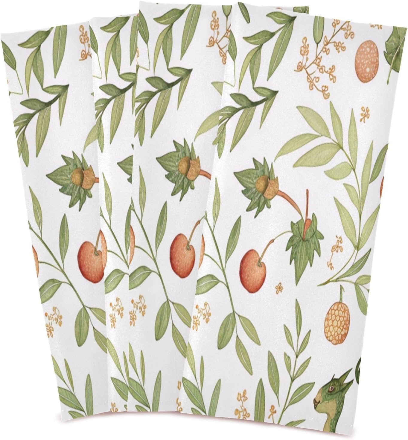 Kitchen Dish Towels Set of 4, Medieval Dragons Ultra Soft Absorbent Kitchen Towels Tea Towels Hand Towels Quick Drying Reusable Cleaning Cloths, 18 x 28 inch