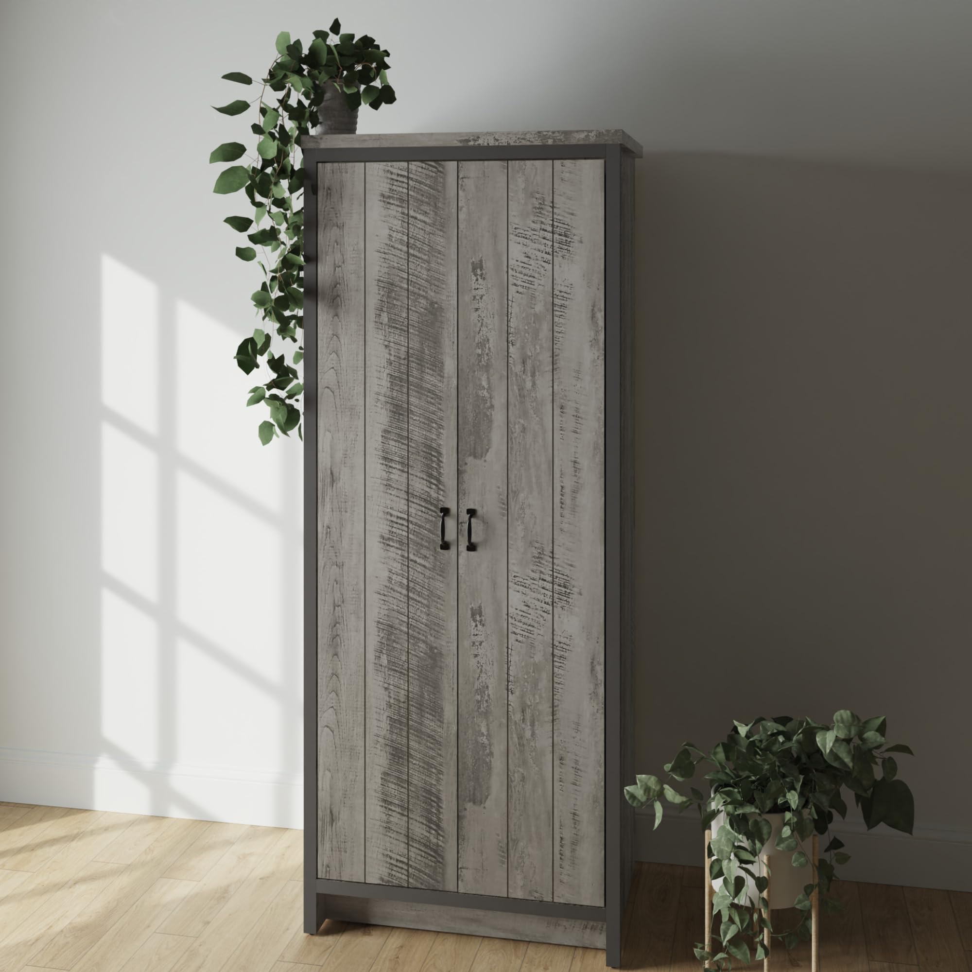 Gfw Boston 2 Door Wardrobe Grey