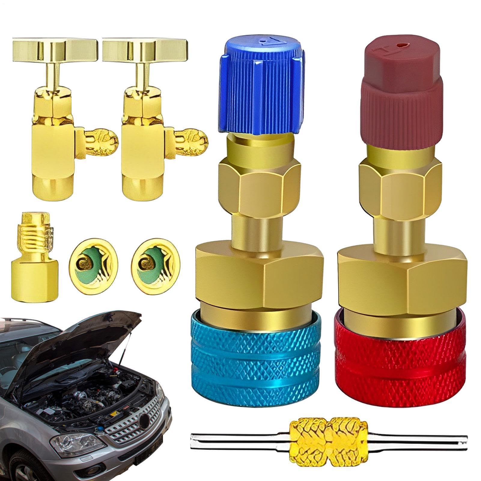 Adapter do czynnika chłodniczego A/C, mosiężny adapter złącza