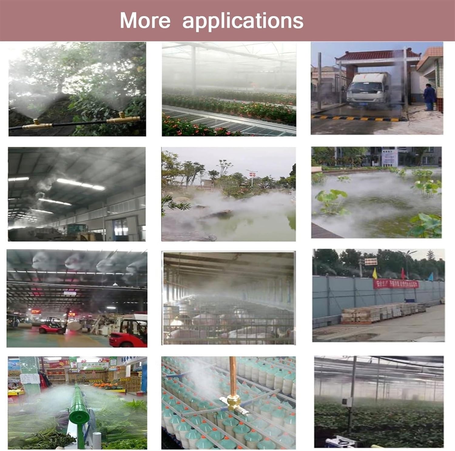 50pack Misting Extended Pole 10/24 UNC Flexible Nozzle Extensions, Misting Extended Pole for Garden, Humidification, Outdoor Cooling, Dust Control, 2-20Inch (Size : 45cm/(17.7Inch))