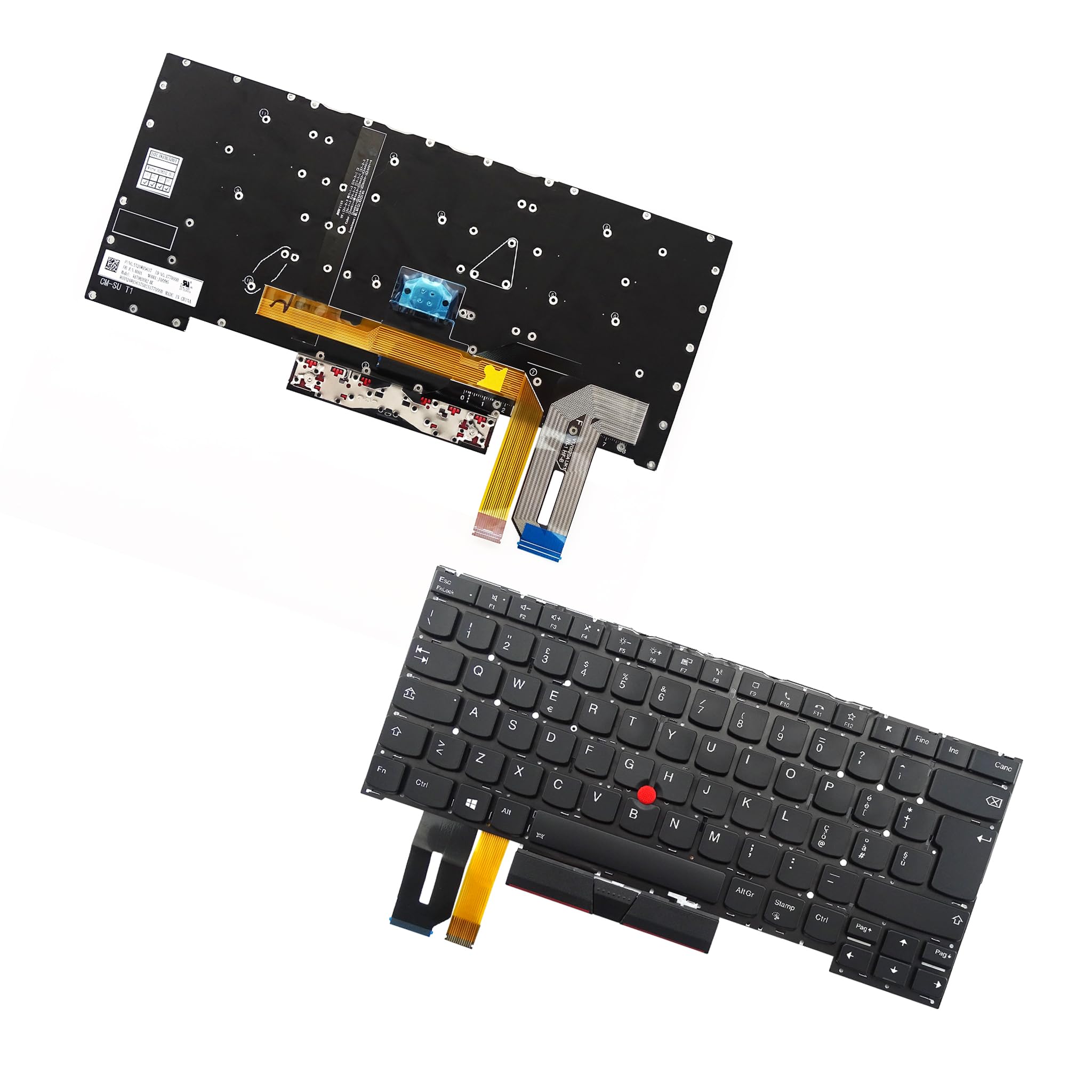 Tastiera di ricambio per Lenovo Thinkpad T14s Gen1 (italiano/italiano, retroilluminato)