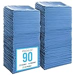SIMPLI-MAGIC Cotton Shop Towels 14x12 (90 Pack) - Reusable Cleaning Shop Rags for Automobiles, Industries, Garage and Homes (Blue)