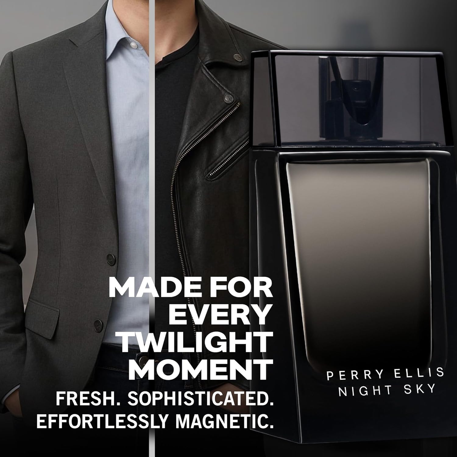 Perry Ellis Night Sky 4-Piece Gift Set - Men Cologne Gift Set, Eau de Toilette, After Shave Balm, Shower Gel & Mini - 3.4 oz EDT, 0.25 oz Mini, 1.7 oz Balm, 1.7 oz Gel - Image 4