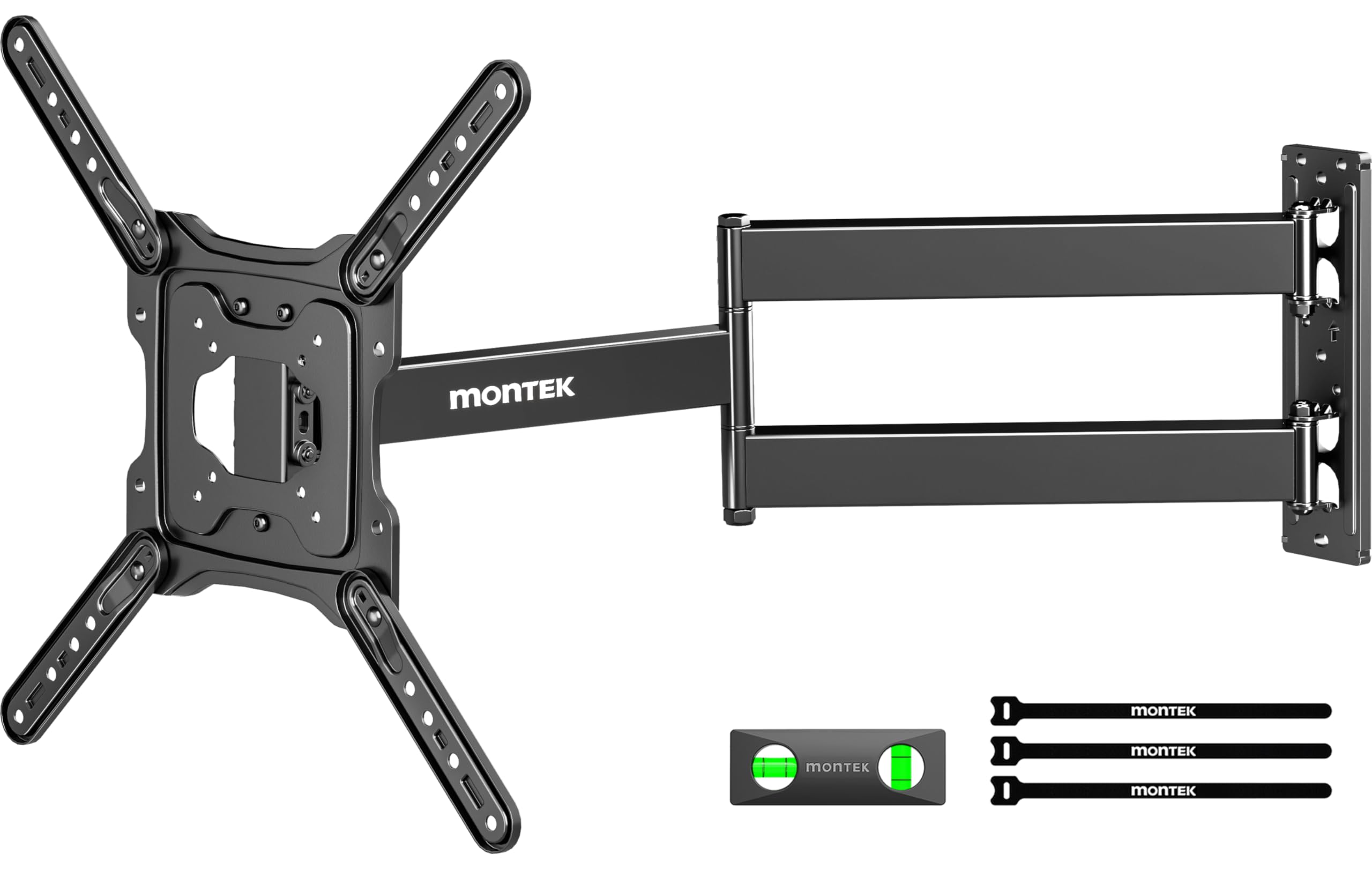 monTEK Long Arm TV Wall Mount for Most 23-65 Inch TVs, 29 Inch Long Extension TV Mount Swivel and Tilt, Full Motion Wall Mount Tv Bracket Fit Max VESA 400 x 400mm, Up to 77 lbs