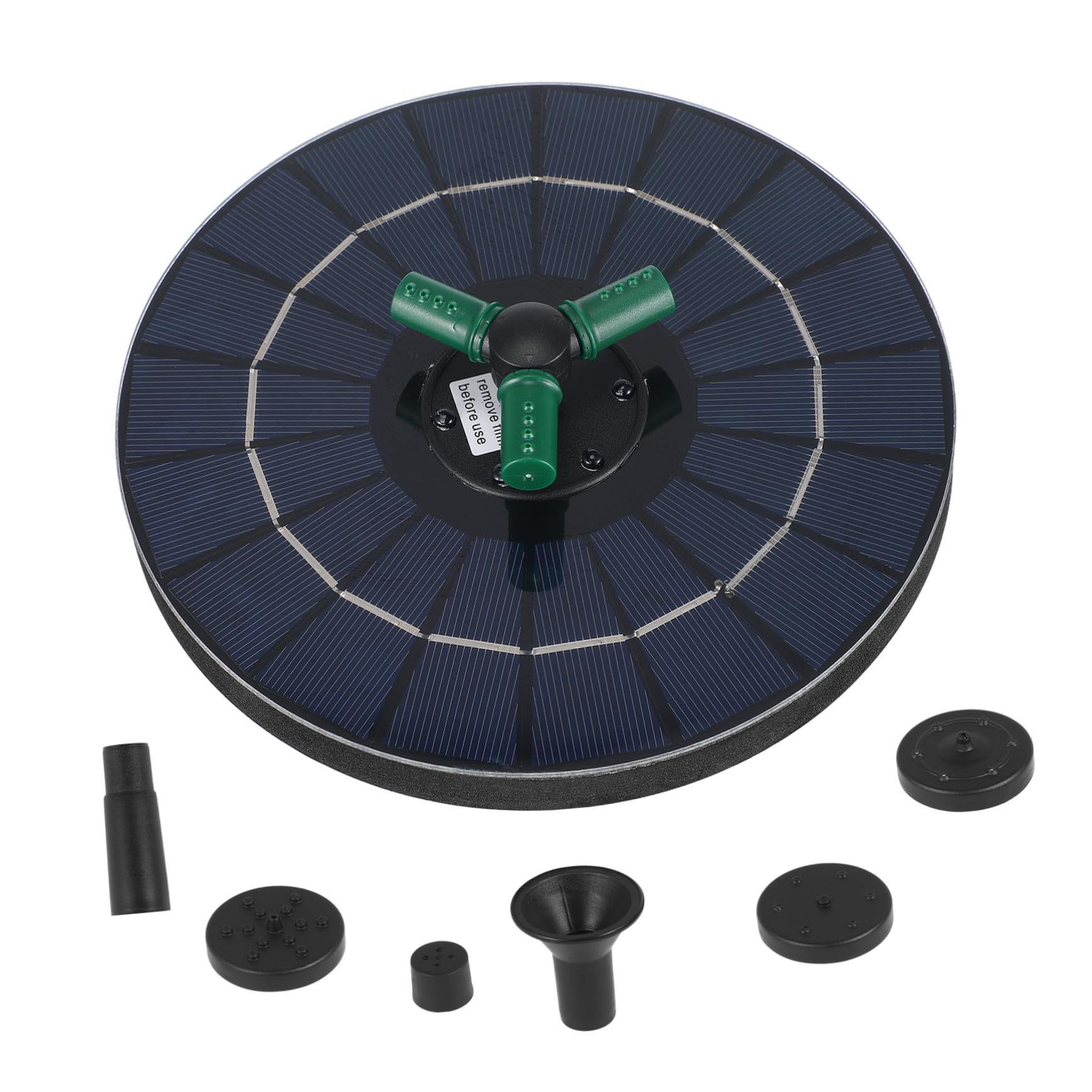 NUOBESTY Pompa Solare per Fontane da Giardino Pannello Solare Migliorato e Teste Regolabili Adatta Piscine Stagni e Cortili Esterni