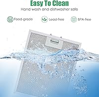 Vista 6 de MZY LLC W10169961A Range Hood Filter Replacement for Whirlpool, Kitchen Aid, Jenn-Air Hood Filters, 5-Layer Aluminum Mesh Grease Range Hood Filter