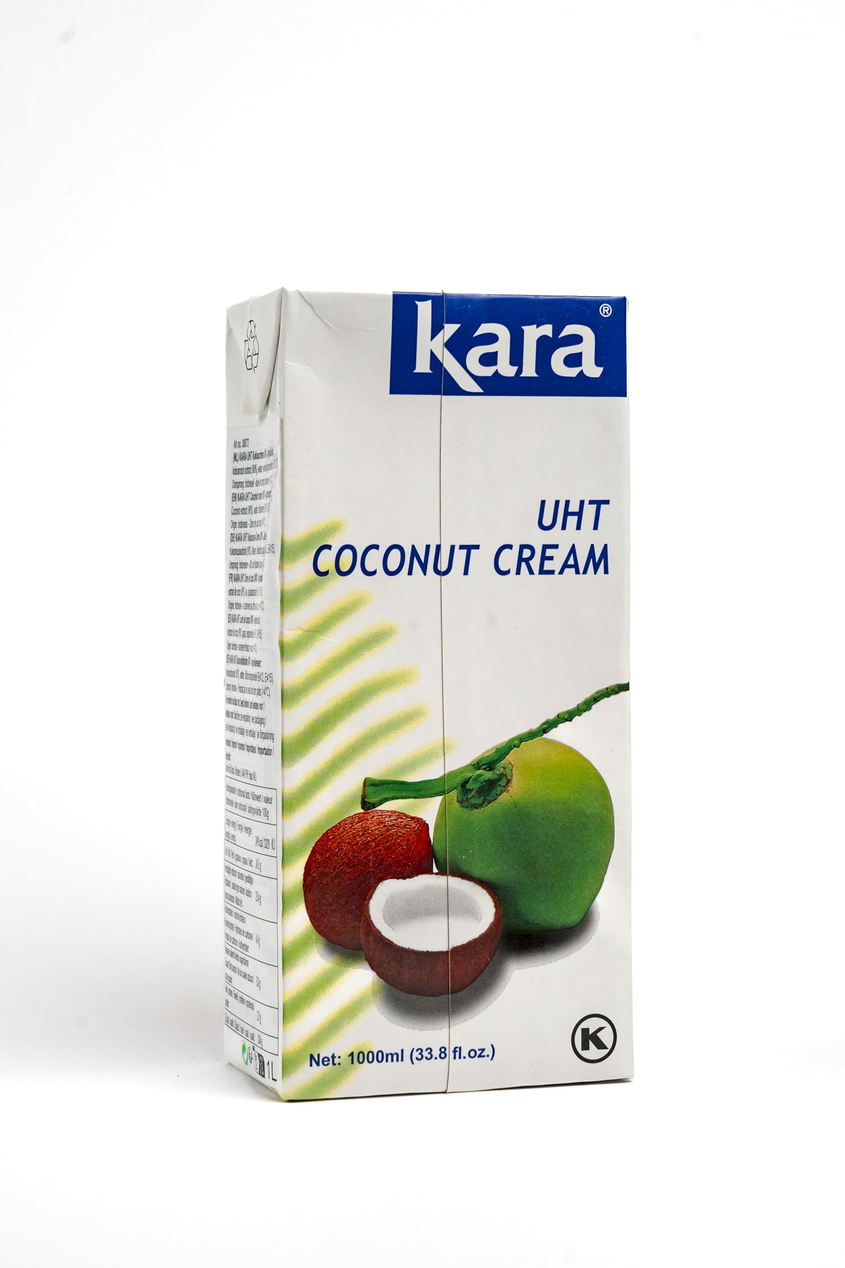kara - 5er Pack Premium Kokosmilch 1 Liter "extra cremig" - Original Kokosnussmilch zum Kochen, Backen und für Desserts - Coconut Milk UHT Cream
