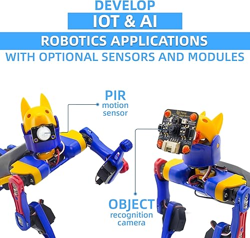 Miniatura 7 de Petoi Kit STEM de perro robot Bittle (construcción) - Kit de construcción de robot de codificación - Fuente abierta programable - Juguete educativo