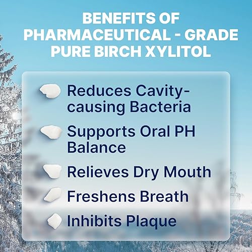 Miniatura 6 de SNØ Chips de caramelo de xilitol de menta  Apoyo para la salud bucal  Xilitol de abedul puro  Sin azúcar, bajo en carbohidratos, apto para