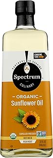 Spectrum Naturals Organic Hi Heat Sunflower Oil, 32 Ounce