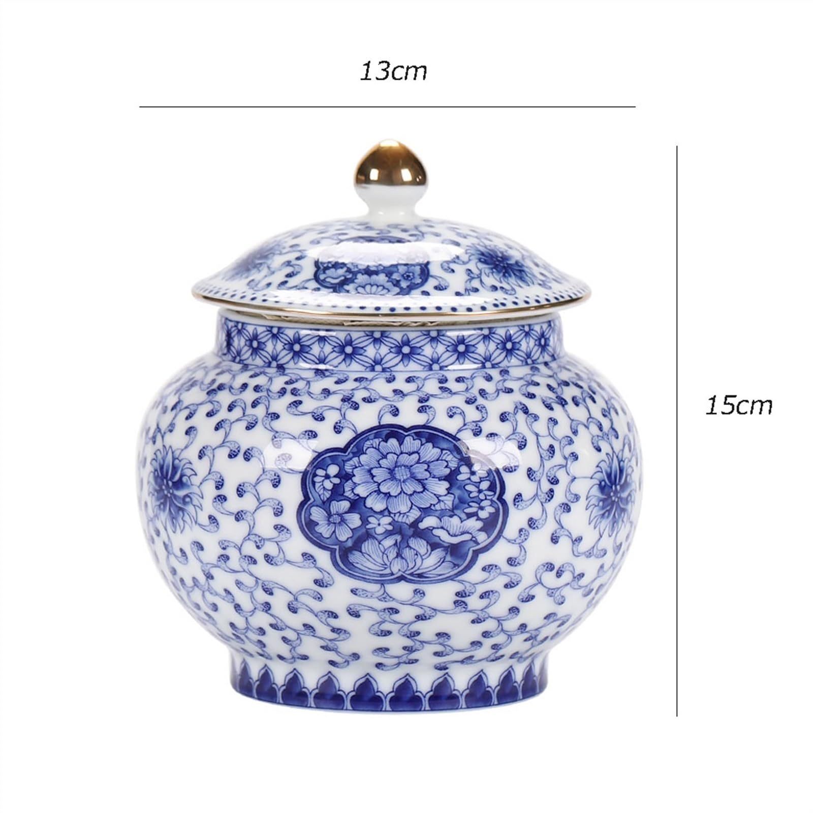 pojemniki na herbatę, kawę i cukier Vintage Seledynowy pojemnik na herbatę liściastą, zamknięty | Ceramiczny słoik do przechowywania w gospodarstwie domowym Wielofunkcyjna dekoracja Porcelana