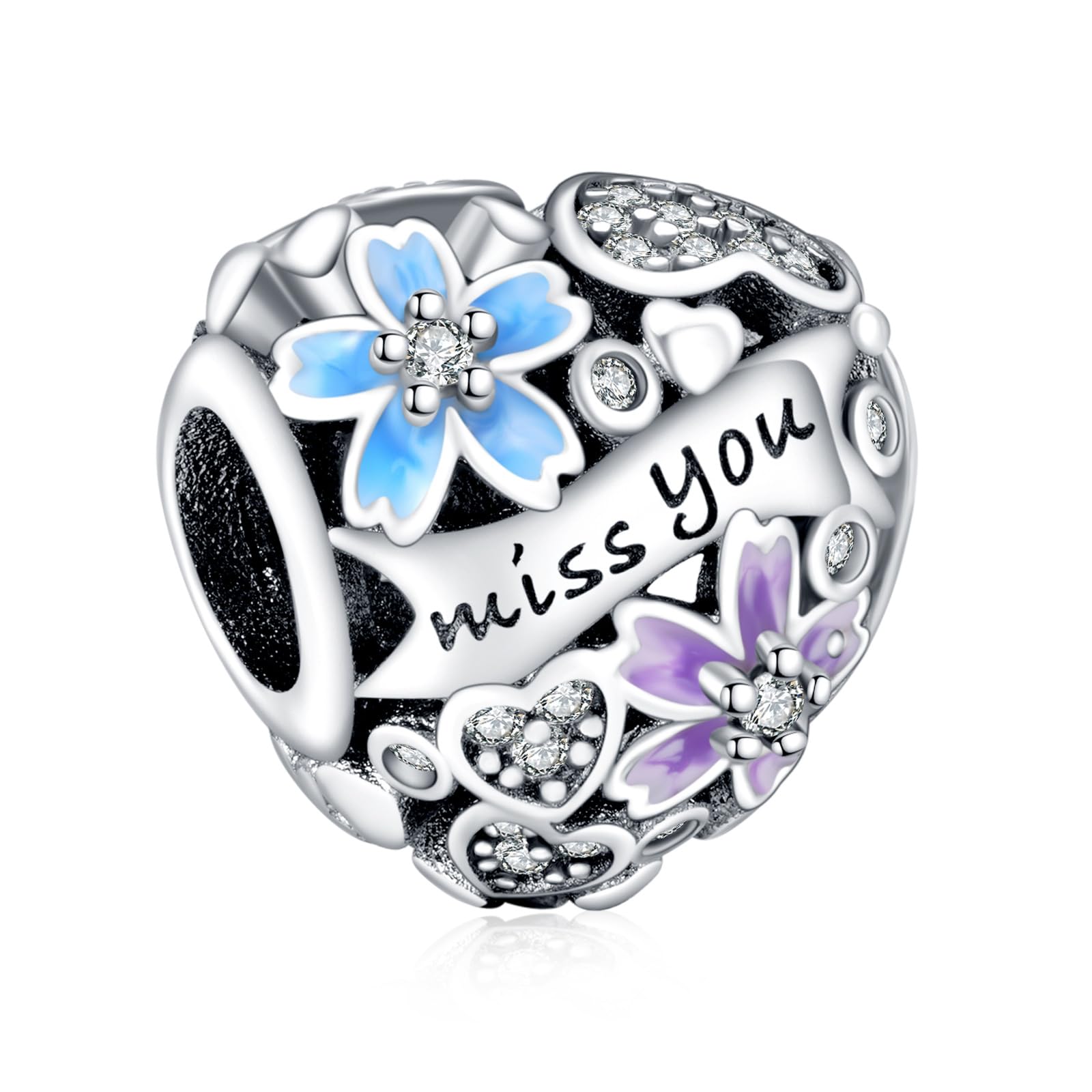 Rimgoris 925 Sterling Silber Charm für Damenarmbänder LIEBE Valentinstag Ewige Liebe Clip Sicherheit kette Baumeln Charms Geschenke