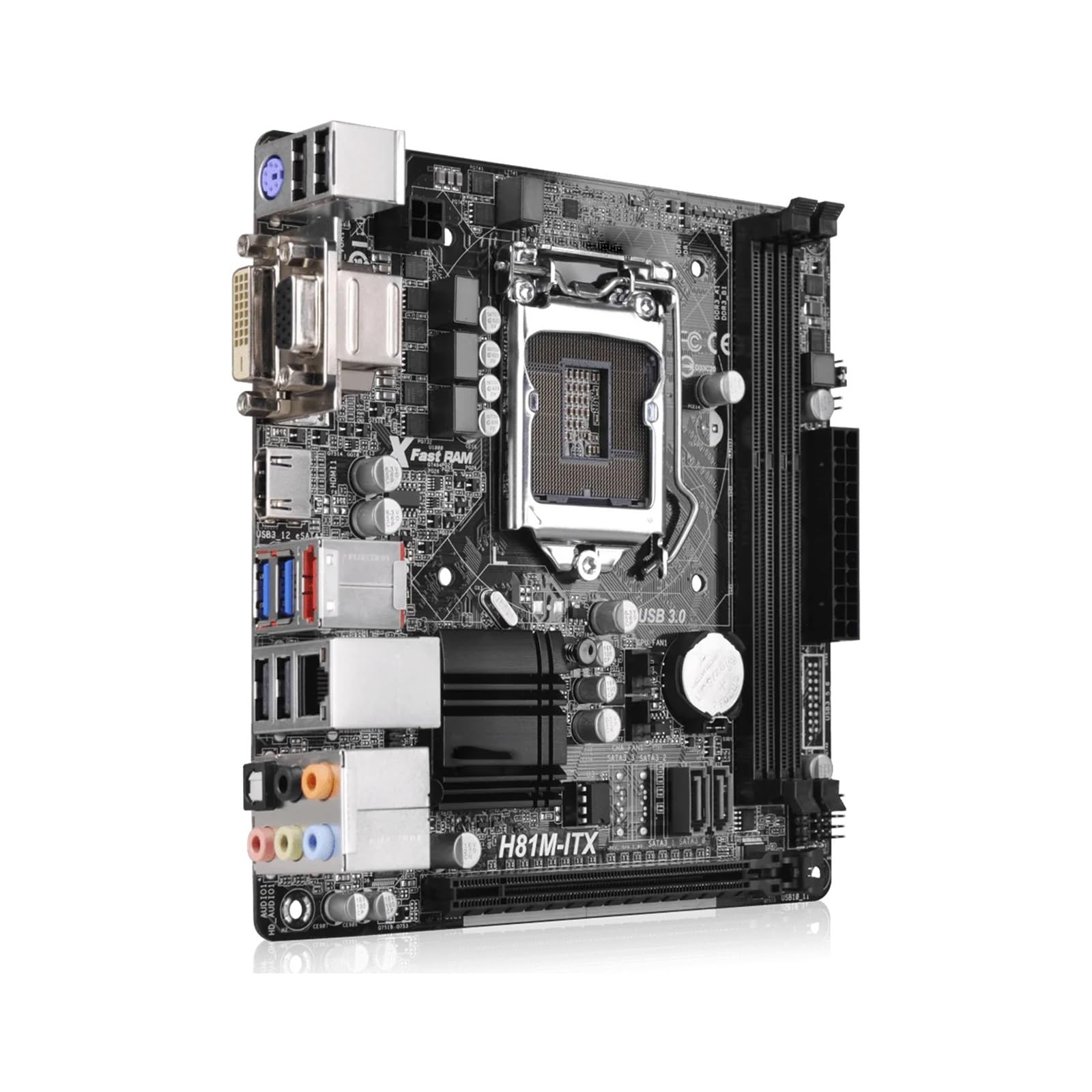 Scheda madre Placa base Fit For ASRock H81M-ITX Mini-ITX Intel H81 LGA 1150 DDR3 16GB compatible con i7-4790 i5-4590 i7-4770 i3-4150 cpu HDMI