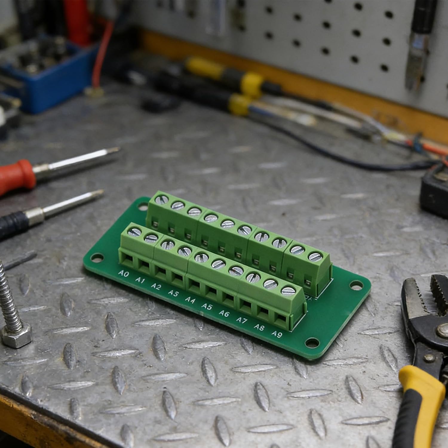 Professional 10 Line Terminals Connector Texture Terminals Strips for Complex Circuit Arrangements in Tight Space Commercial Command Block